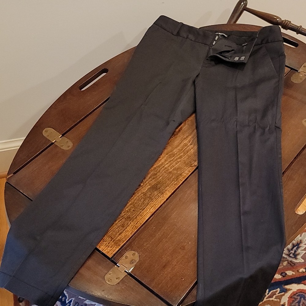 Club Monaco Womens Black Straight Leg Pants